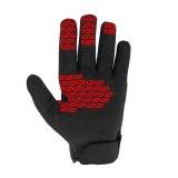 gants noir rouge